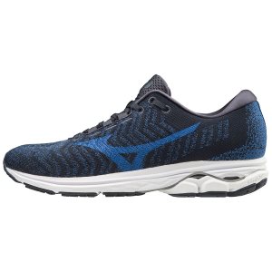 Mizuno Wave Rider Waveknit3 Mens Running Shoes Canada - Navy